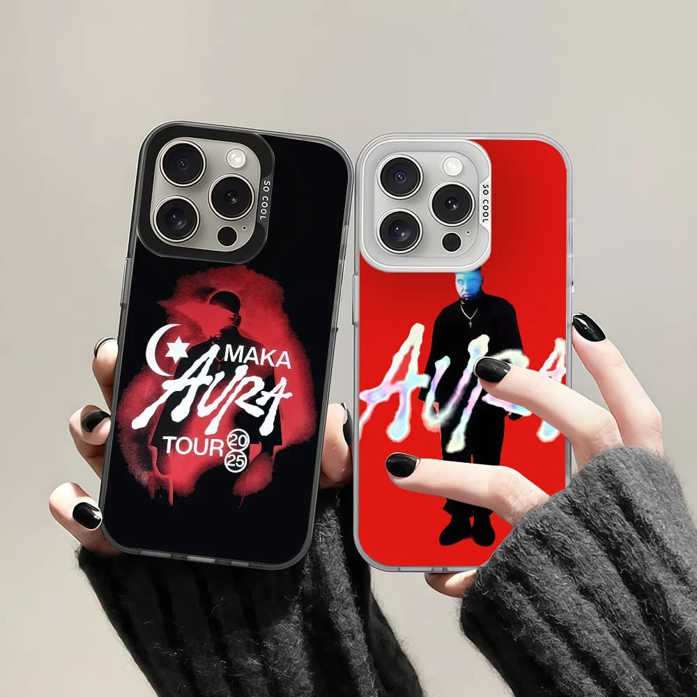 Custodia per telefono Singer M-Maka per iPhone 12 11 13 14 15 16 17 Max Pro Plus Mini Cover protettiva a colori IMD