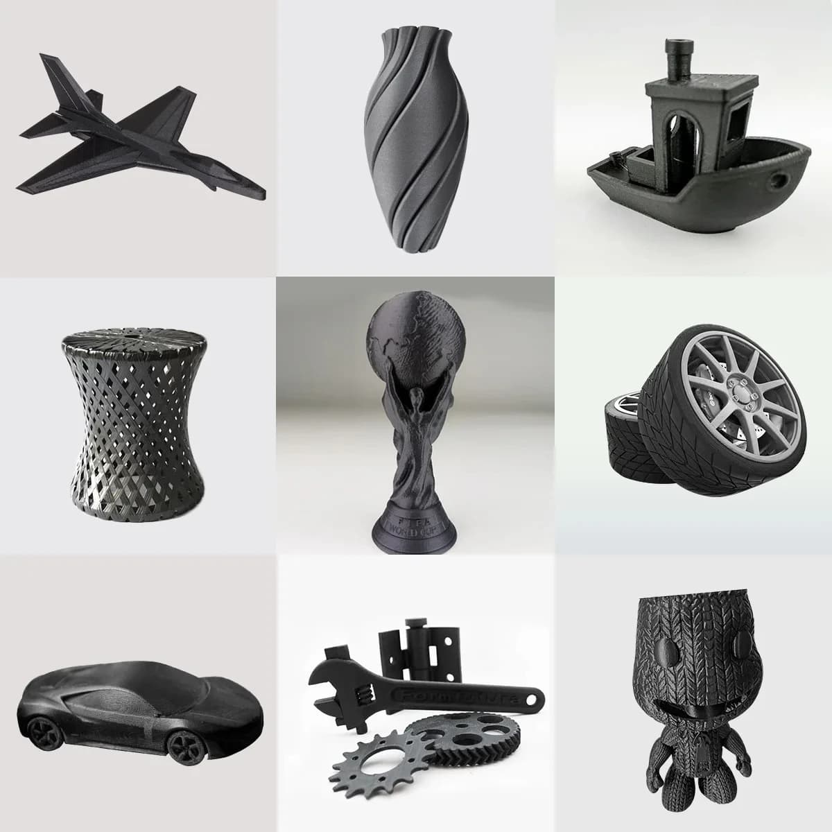 JAYO PETG-CF 3D Printer Filament 5Rolls/10Rolls PETG Carbon Friber 1.75mm Materials for 1.75mm No Bubble &FDM for 3D Printing