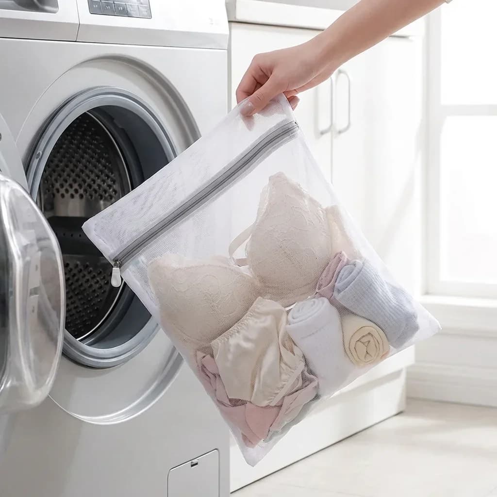 Grid Bag Set - Bags with Delicate, Lingerie and Socks, Reusable and Washing Machine