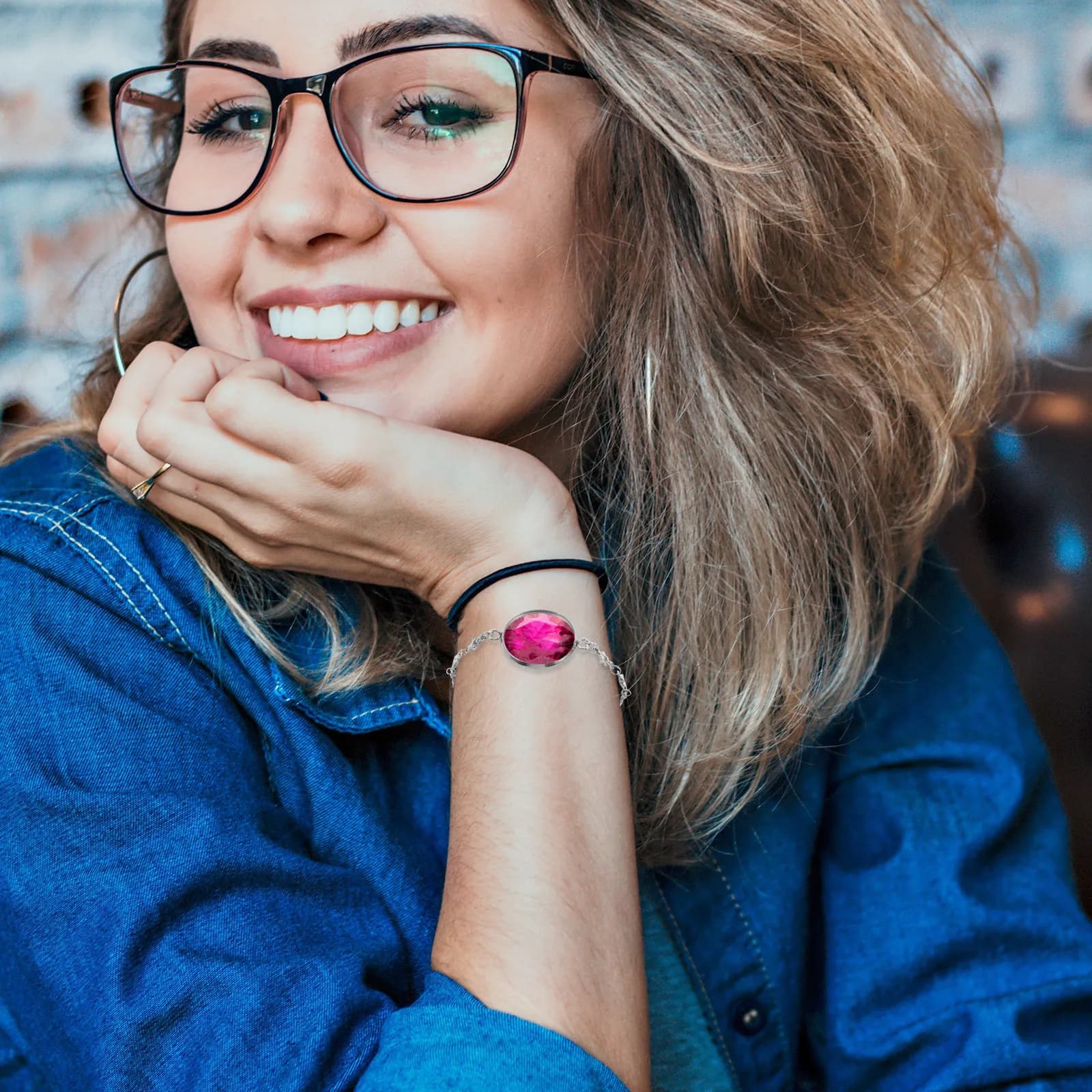 Bracciale a Stella con Catena Regolabile, Base Vuota per Creazione Gioielli Fai da Te, per Donna, Elegante, con Ciondoli, per Uso Quotidiano, in Resina