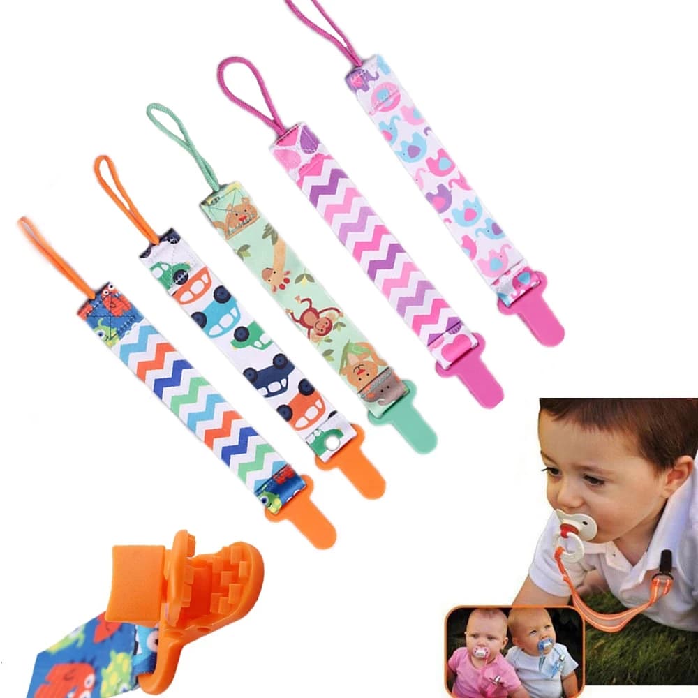3 pz/set Simpatico Cartone Animato Bambino Ciuccio Catena Del Bambino Succhietto Giocattoli Anti-goccia Clip Del Bambino Ciuccio Tettarelle Da Biberon Titolare