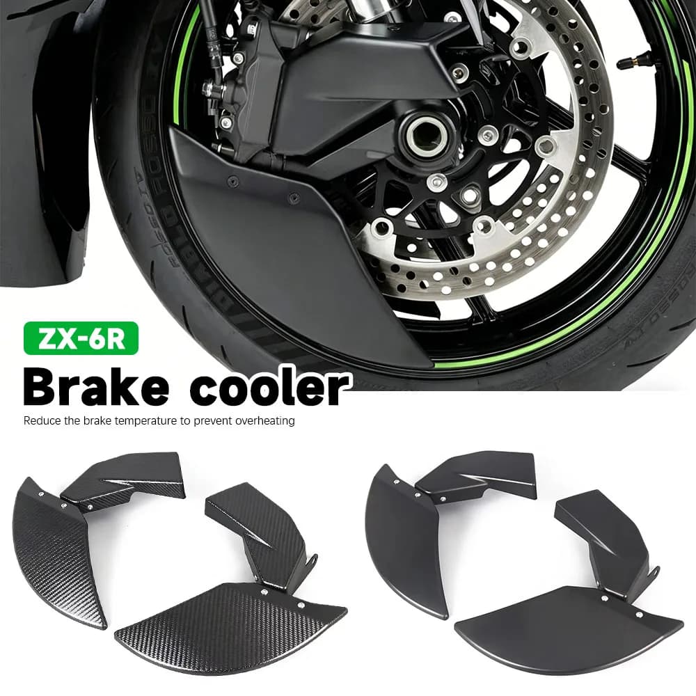 Per KAWASAKI NINJA ZX6R ZX-6R 636 2024-2026 Copertura Freno Moto con Raffreddamento, Copertura Freno a Disco Raffreddante
