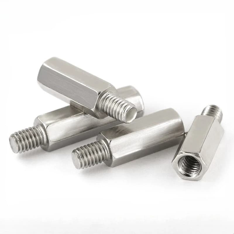 10 pcs M2.5 M3 M4 Stainless Steel 304 Hex Standoff Male Female Rack Board Stud Column Splitting Screw Bolts Spacers