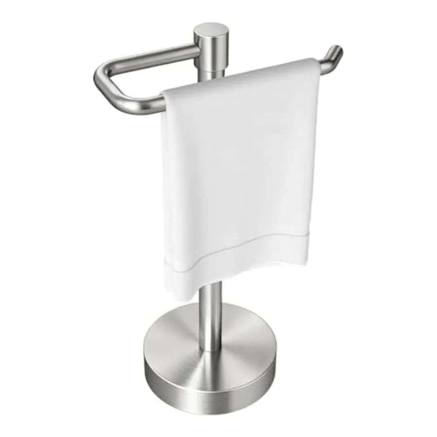 Portasciugamani da appoggio, porta asciugamani da banco, appendiasciugamani autoportante per bagno e cucina