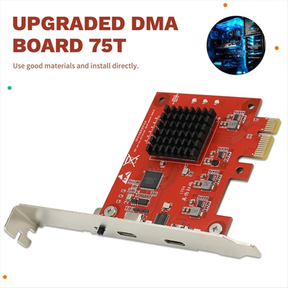 [2026 Trend]FPGA DMA Board Cap 75T Cap DMA 75t +- MAKCM for Development Board for Kmbox Video Blender Direct Access