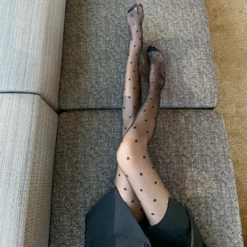 1 paio di collant a pois da donna, effetto pelle, termici, in pile invernali, leggings isolanti, pantaloni caldi