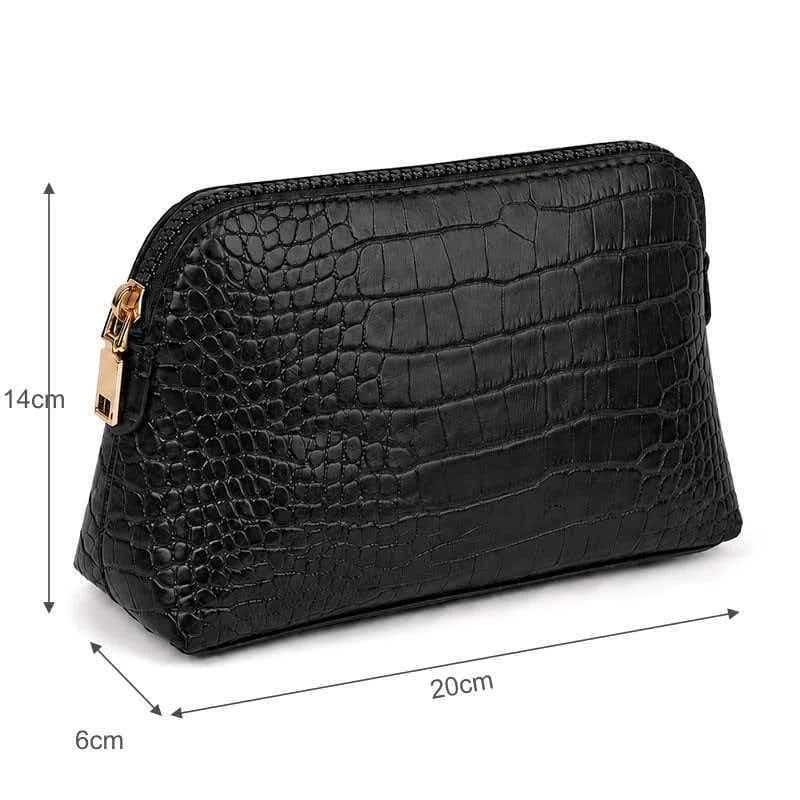 Light luxury makeup bag with large capacity for men's and women's travel, grooming and makeup storage bag