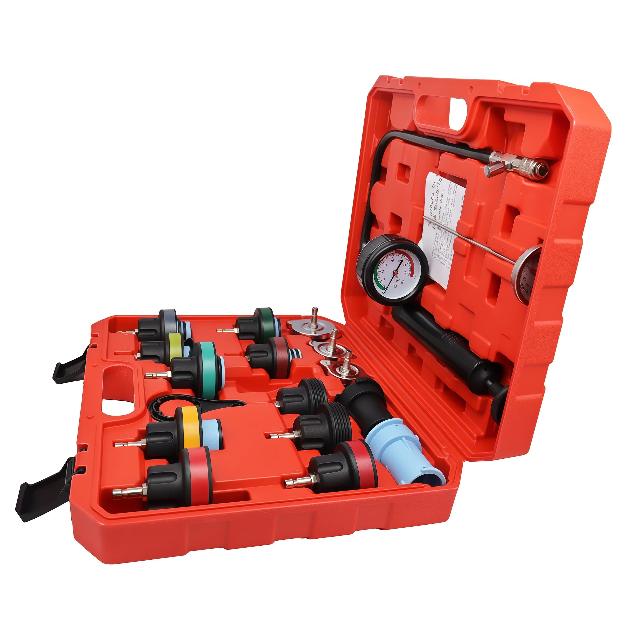 Manometro per Serbatoio Acqua Auto, Strumento Rilevatore di Vuoto, Tester Pressione Radiatore, Rilevatore Perdite Serbatoio Acqua