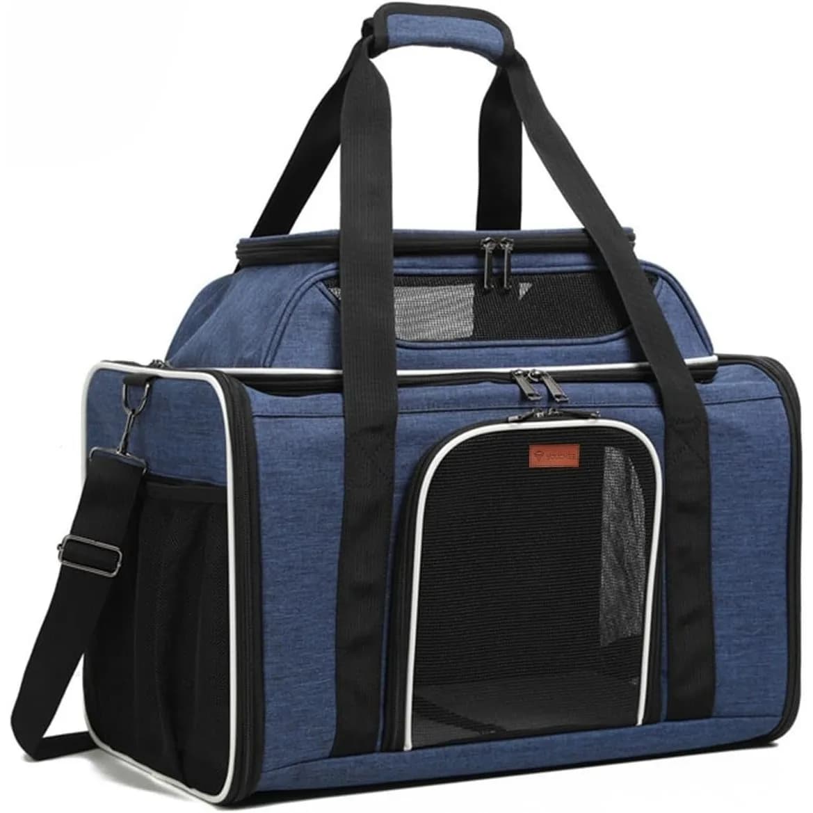 Trasportino Morbido XL Youchee - Spazio Extra Large da 19 Pollici per Gatti e Cani fino a 11 kg, Borsa da Viaggio Traspirante in Rete, Robusto e Comodo