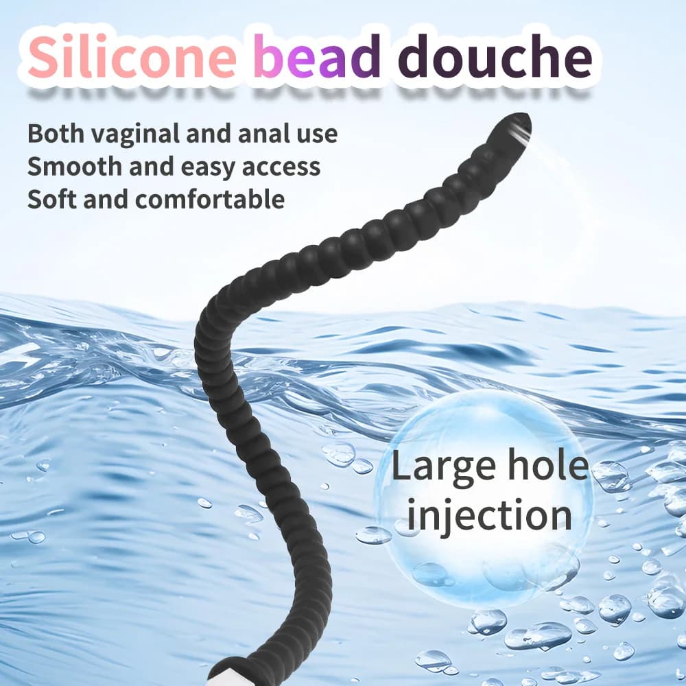 1PC tubo di pulizia in Silicone casa lungo anale perline clistere tubo anale Vagina lavaggio doccia anale lavaggio doccia ugello Butt Plug Bdsm giocattolo del sesso