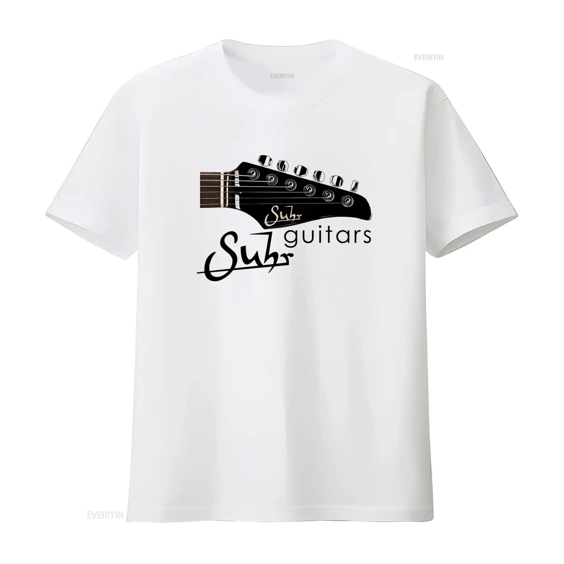 Suhr Guitars Logo Print T Shirt for Rock Music Lovers Casual Fashion vintage Washed Comfortable Stretched Unisex graphic