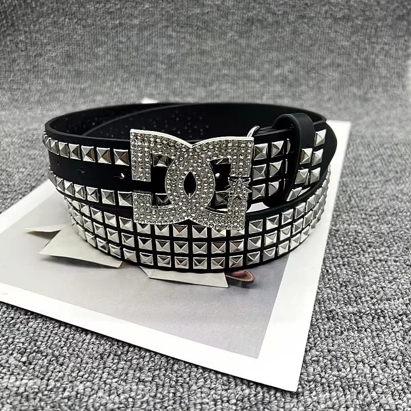 Cintura Y2K di Lusso da Donna con Strass, Cintura Punk alla Moda, Decorazione in Pelle Borchiata, Stile Unico