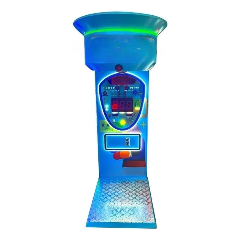 Macchina da gioco arcade personalizzata per bambini con luci LED, sacco da boxe morbido e sistema di riscatto biglietti per parchi divertimento per famiglie