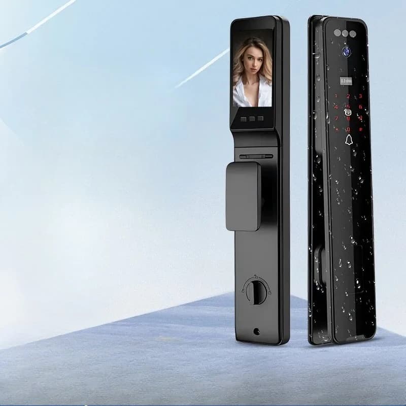 Serratura Intelligente da Esterno Impermeabile Resistente alle Alte Temperature con Impronta Digitale e Password, Monitoraggio Intelligente e Rilevamento Automatico