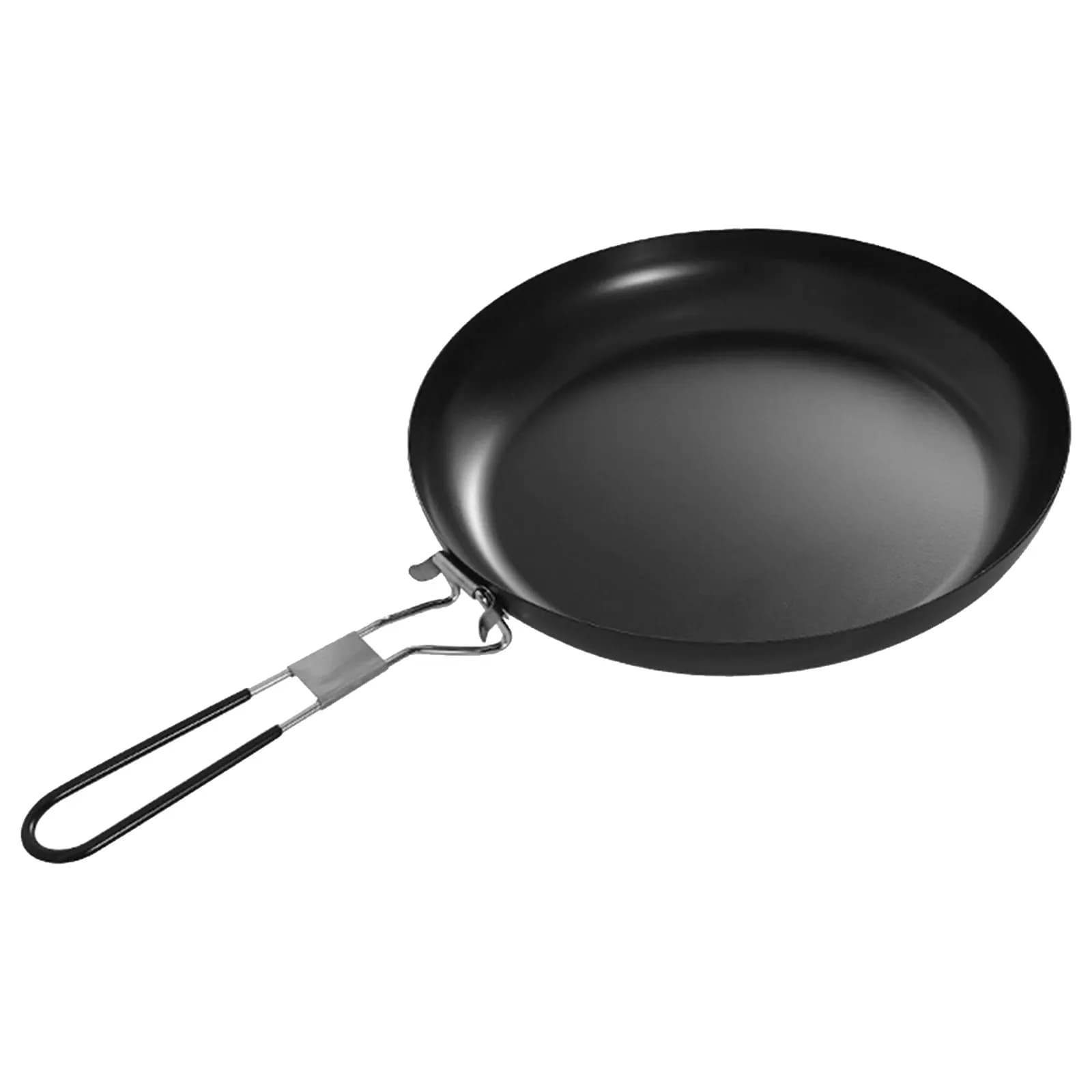 Camping Non Stick Frying Pan 9 Inch Foldable Handle Flat Base Universal Stove Skillet Bbq Grill Pan Outdoor Cooking