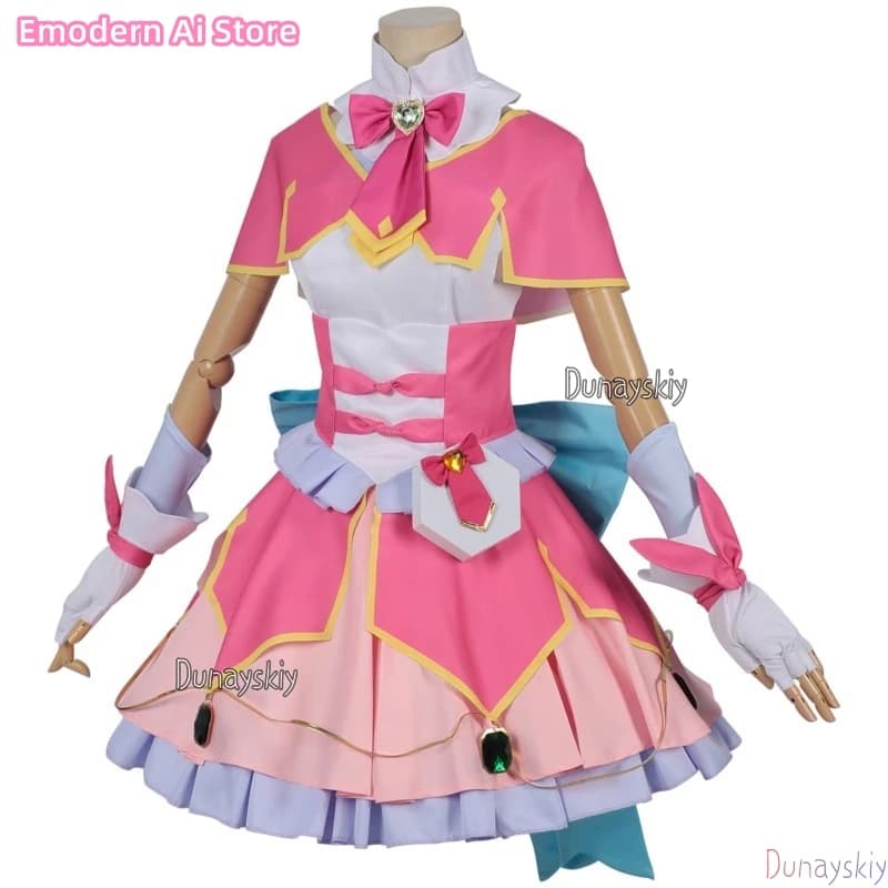 Costume Cosplay Detective Precure Cure Mystique Kobayashi Mikuru, Costume Anime con Gonna, Lazy Dunayskiy@ # %