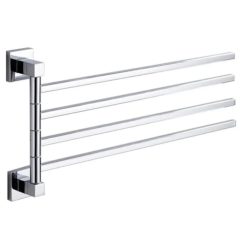M12K-4 Bar Swivel Bathroom Towel Rack Wall Mounted Kitchen Wall Mounted Bracket Towel Rack Save Space Aluminum Towel Hanger