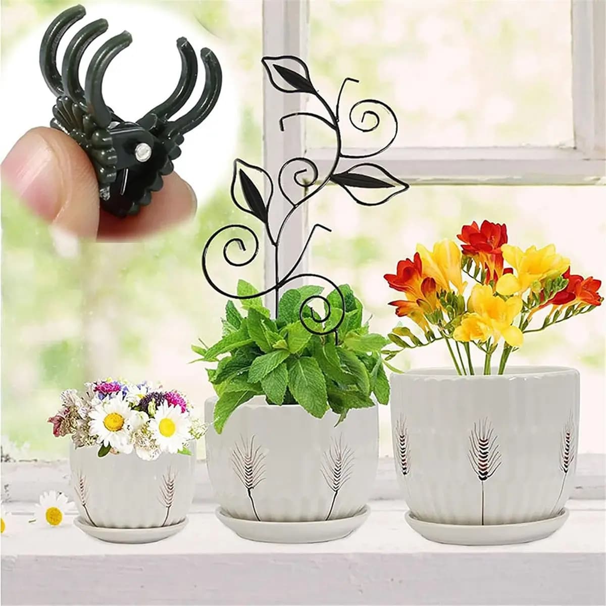 update. Decorative Plant Trellis for Indoor Potted Plants Leaf Shape Vine Support Stakes,Garden Trellises for Climbing Plants