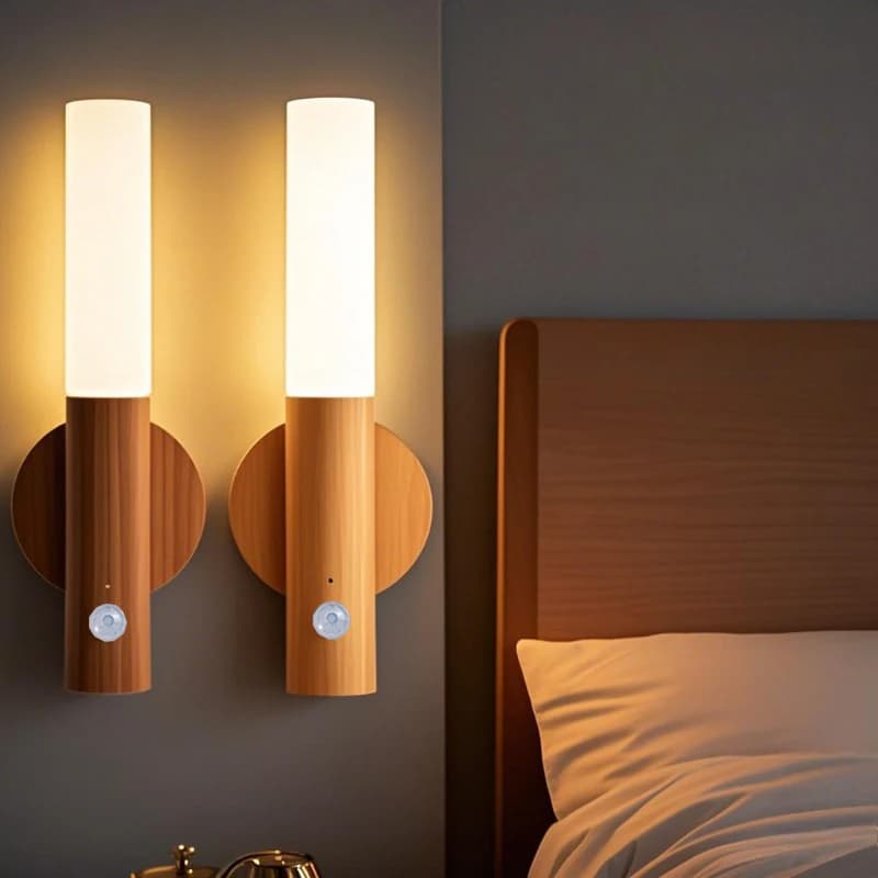 LED Night Light USB Charging Intelligent Human Induction for Bedside Cabinet Lighting LED Lamp with Motion Sensor