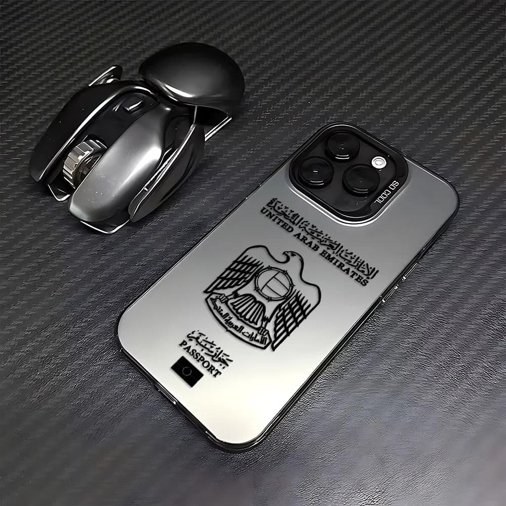 United Arab Emirates Passport Phone Case For iPhone 17 16e 16 14 13 12 11 mini Pro Max X XR 8 7 Air Plus Anti Fall Matte Cover