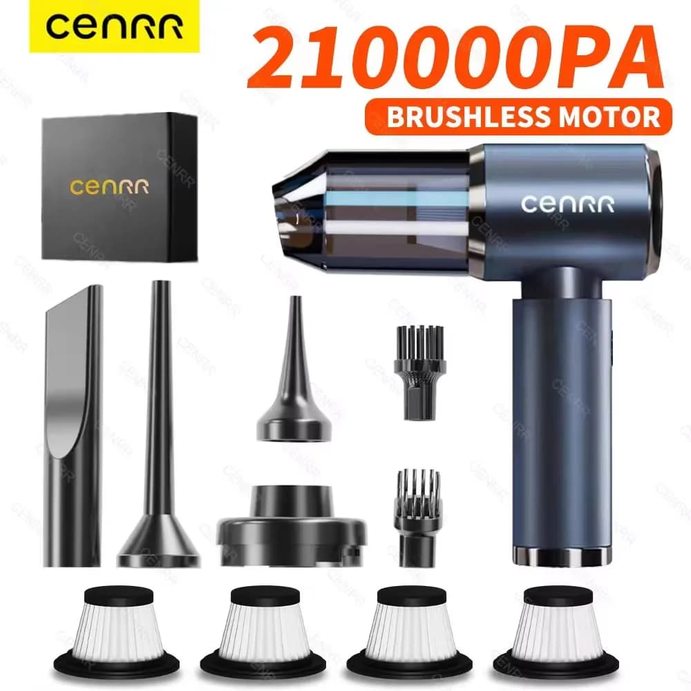 CENRR 210000PA Mini Aspirapolvere per Auto Senza Fili, Potente Aspiratore Portatile per Auto, Macchina per Pulizia
