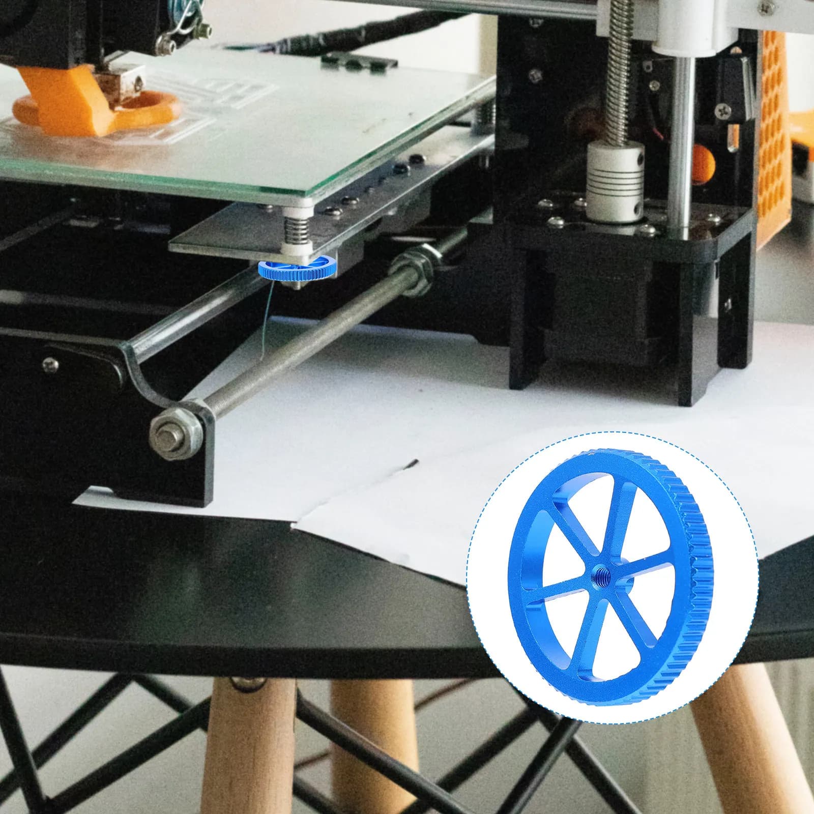1 Piece Leveling Dado for Plate Heated 3D Printer, Metal Large Manual Twist Screw, Stable Platform Dado for 3D Printer Parts and Accessories