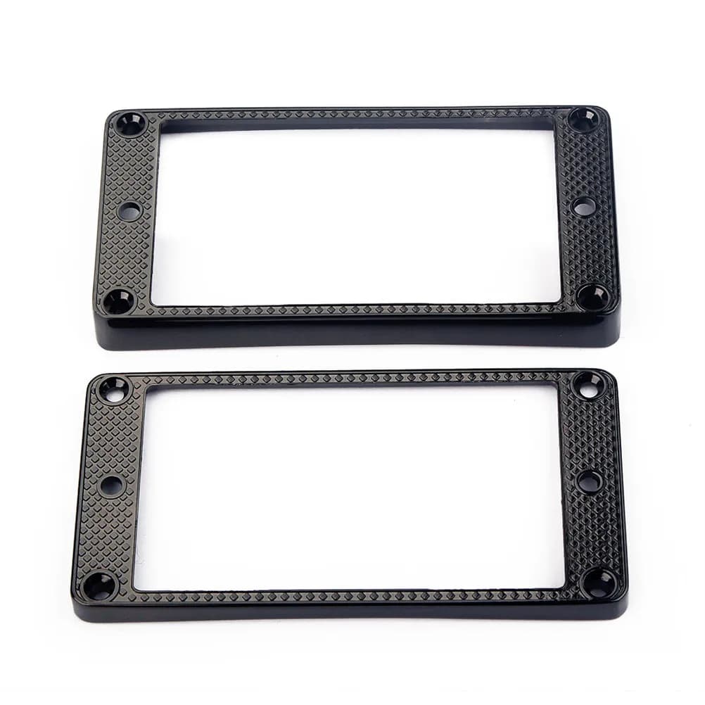 2Pcs Black Metal Guitar Humbucker Frame Pickup Mounting Ring Replacement Electric Guitar Parts Humbucker Frame