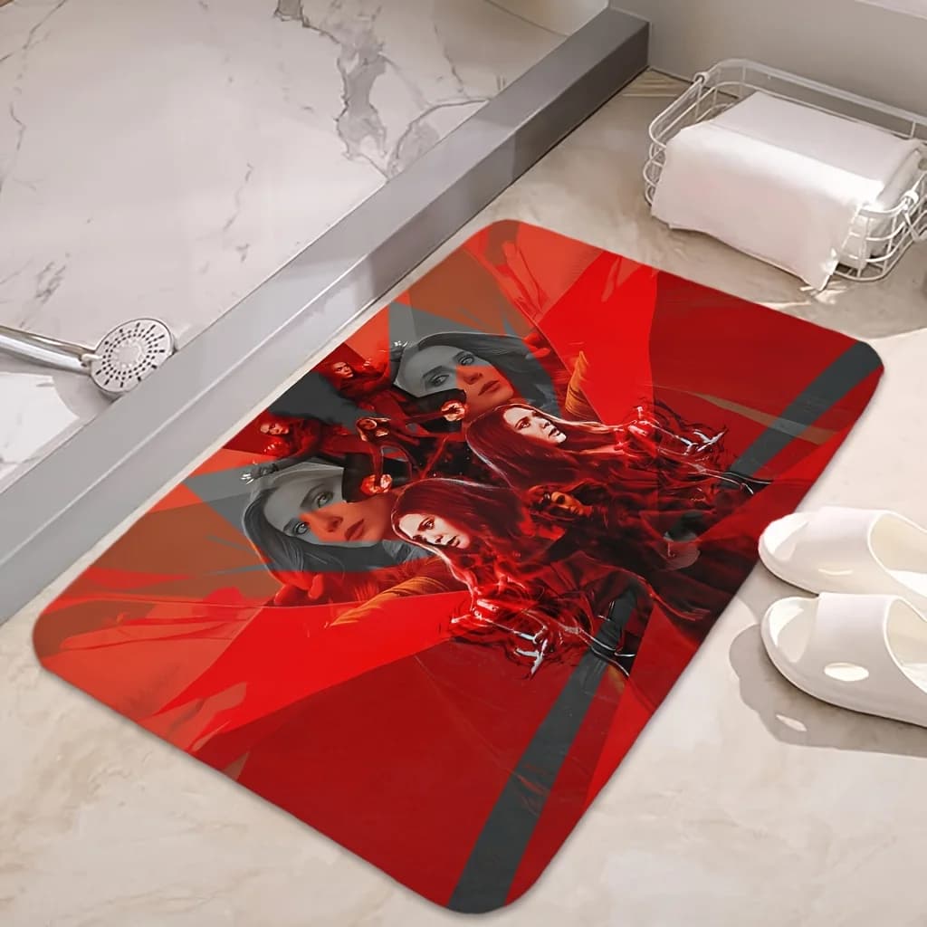 Tappetino da Ingresso Autorizzato MARVEL 1pc Wandavision, Tappetino da Bagno Assorbente e ad Asciugatura Rapida, Antiscivolo e Ultra Morbido per Cucina e Auto