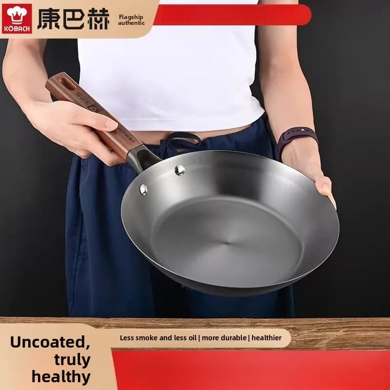 Padella antiaderente Kangbakh in ghisa - perfetta per pancake, uova, bistecche e altro - compatibile con l'induzione