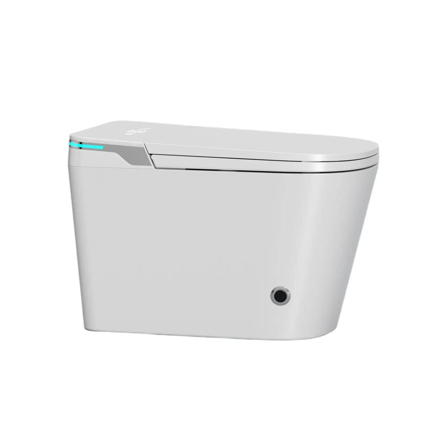 WC Intelligente Elettrico con Bidet Integrato, Sedile Riscaldato Automatico, Toilette in Ceramica Smart