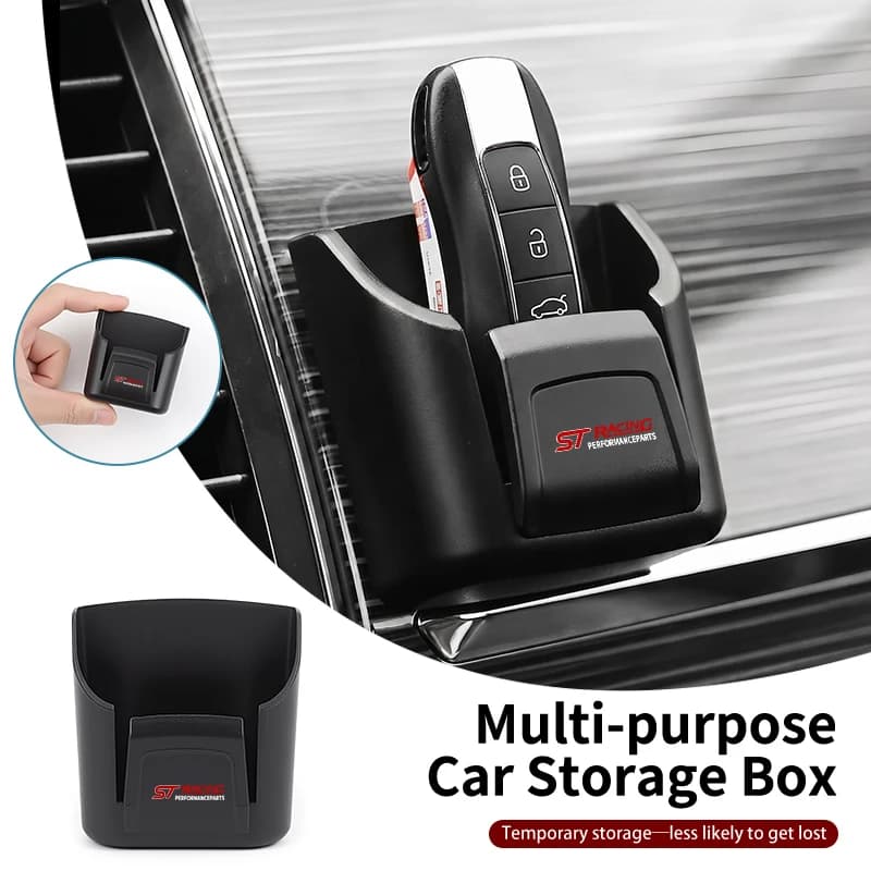 Car Key Holder Organizer Box Storage Case Auto Interior Accessories For Ford Mustang Edge Mondeo ST Fusion Explorer Focus