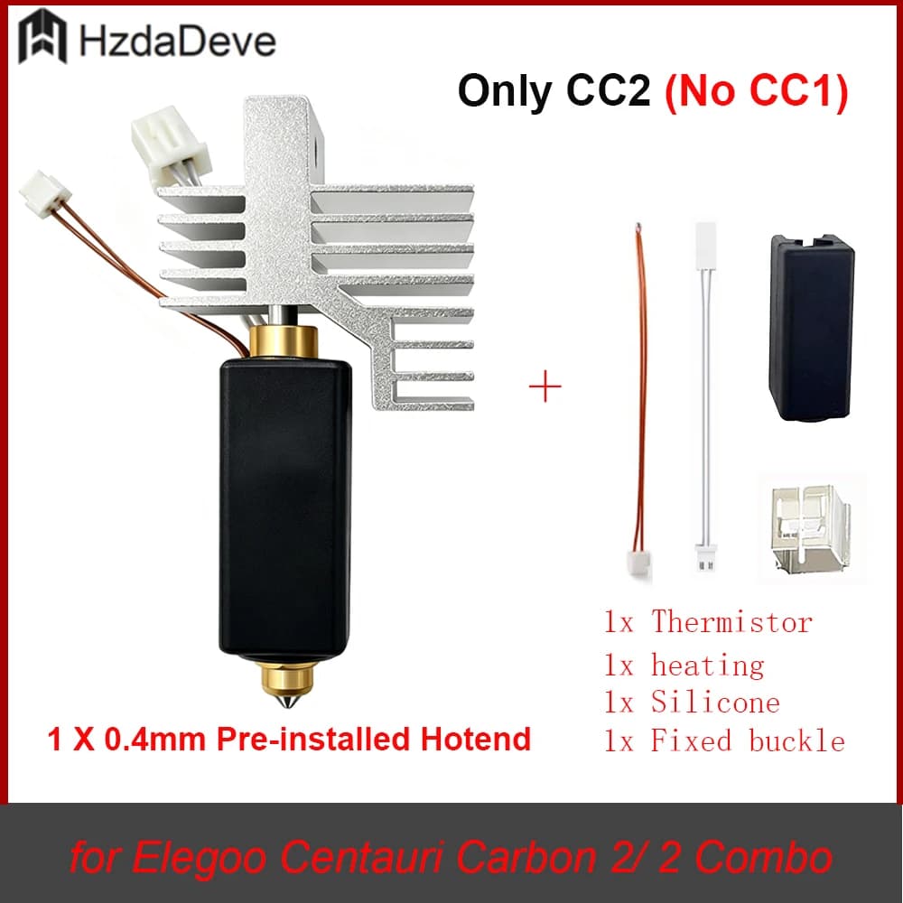 Compatible with Centauri Carbon 2/ 2 Combo Pre-installed Hotend Kit (NO CC1)