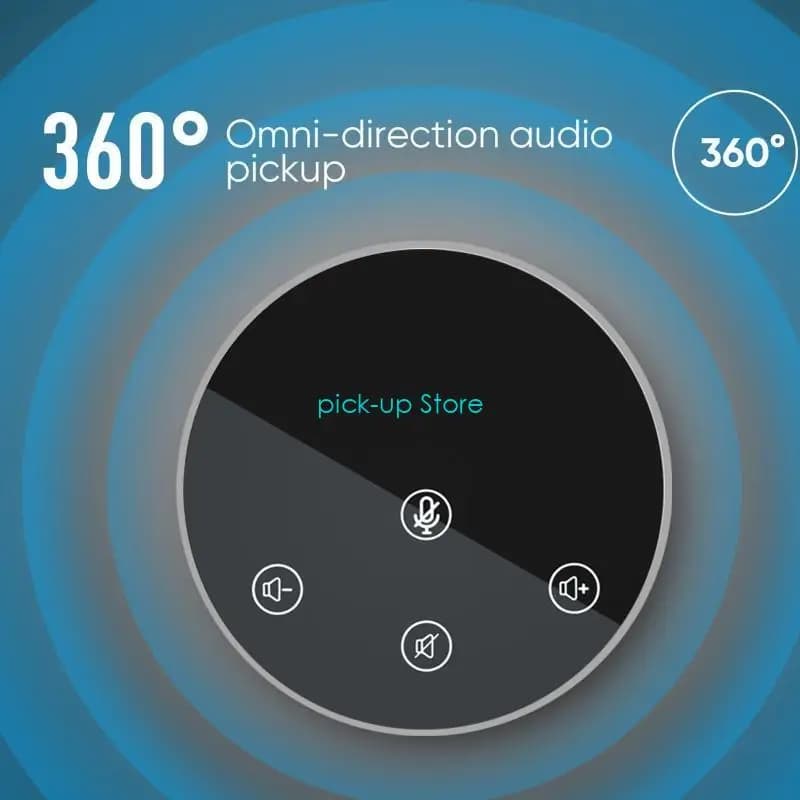 Q5WA USB Speaker Phone con microfono cancellazione del rumore 360 ° Omnidirezionale PC microfono