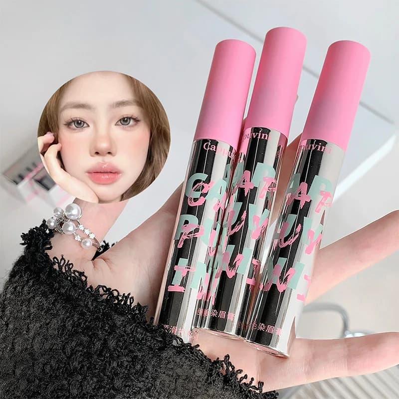 Cappuvini Cream Eyebrow Light Brown Waterproof and Resistant to sweat with Pettine Brush - Coloring Powder for Long Eyebrow Duration