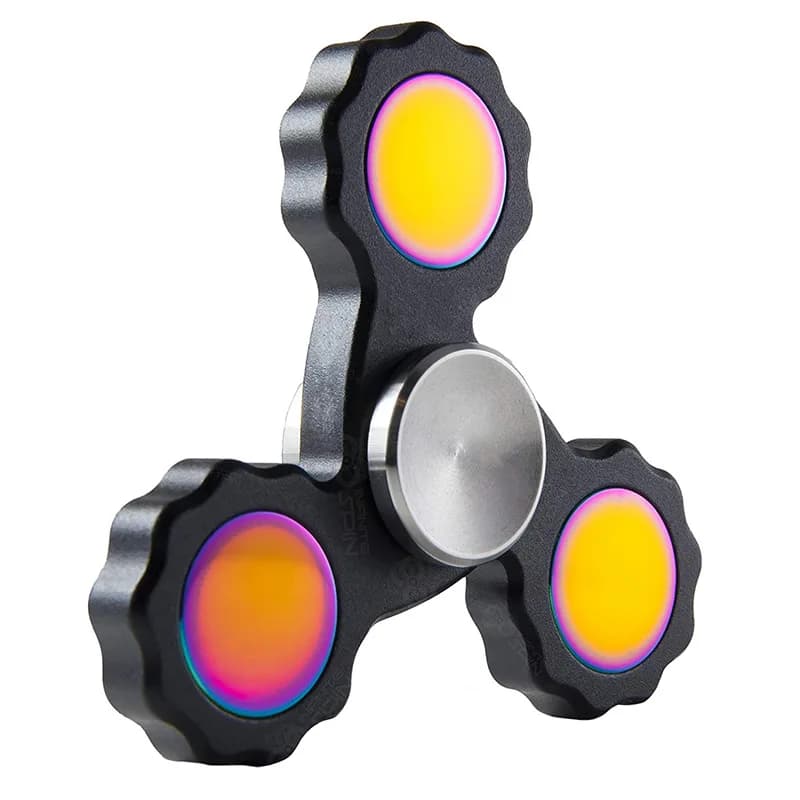 EDC Fidget Spinner Giocattolo antistress Lega Spinning Top Punta Giroscopio in metallo Antistress Decompressione Attenzione e concentrazione
