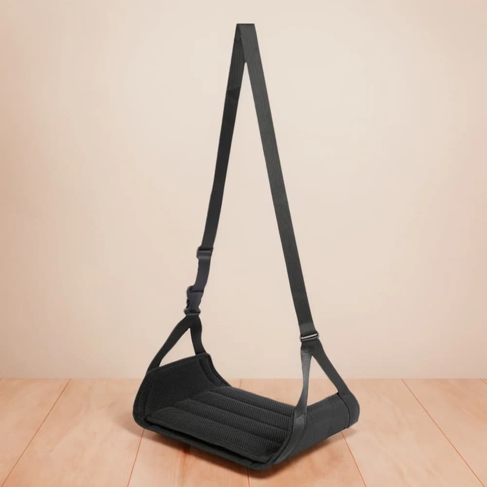 Foot Hammock Lightweight Aircraft Hammock Support Plate Portable Plane Footrest for Long Travel Foot Leg Rest
