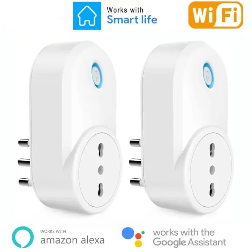 Smart Wi-Fi 16A socket for Chile and Italy, Compatible with Alexa, Google Home Assistant and App Tuya SmartLife