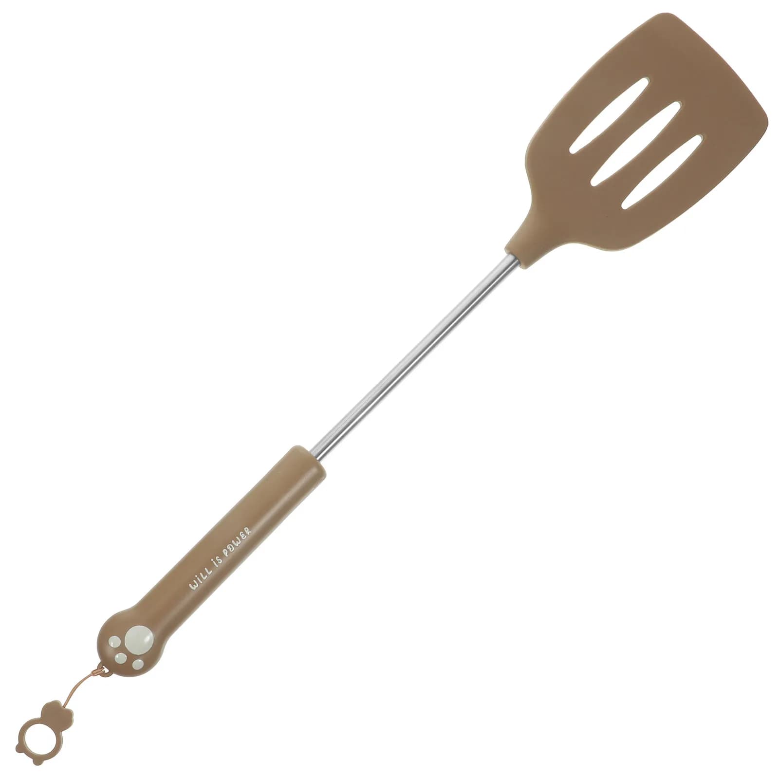 Spatola in Silicone con Fori per Wok e Padella, Resistente al Calore, Antiaderente, Riutilizzabile, Utensile da Cucina per Uova