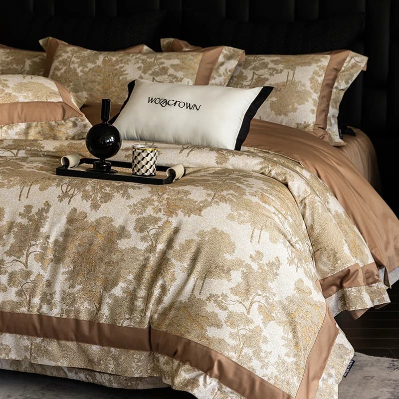 Set of linen with digital print in premium Egyptian cotton 1000TC Queen King Bed linen Sheet/Lenzuolo with corners
