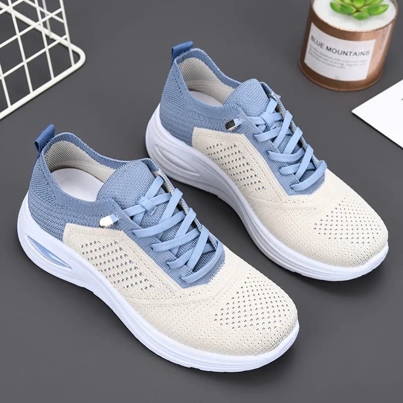 Women's casual socks mesh shoes Flat sneakers with soft bottom