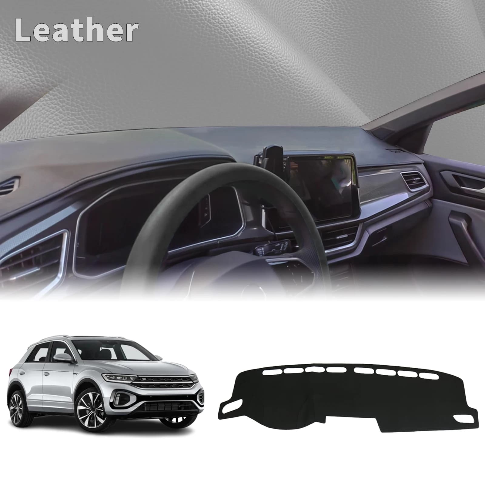 Misura per VW T-ROC 2023 2024 2025 TROC T ROC Dash Zerbino Cruscotto Copertura Pad DashMat Parasole Tappeto Protettivo Accessori Auto