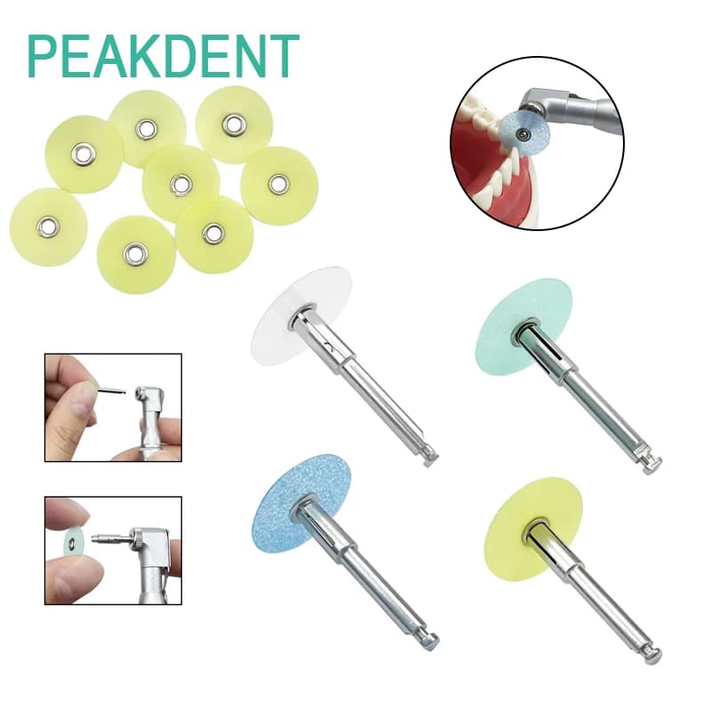 40 Pz/scatola Dischi Per Lucidatura Dentale Riduzione Lordo Contouring Ruote Mandrino Strisce Set Sbiancamento Dei Denti Materiali Per Odontoiatria