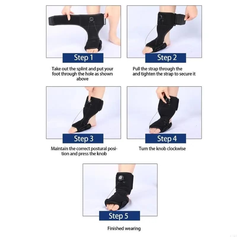 Tutore per caviglia regolazione per correzione notturna del piede cadente. Utilizzare comoda stecca supporto