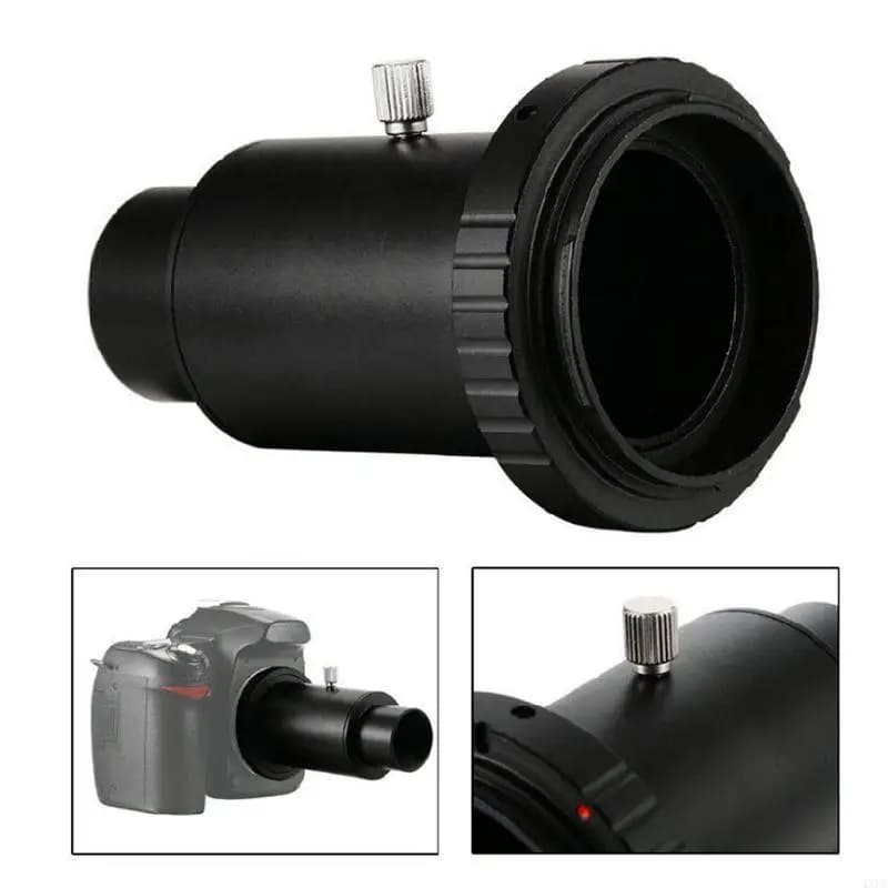 Adattatore T2 in alluminio Tubo di prolunga per telescopio Adattatore per montaggio su telescopio da 1,25 pollici Anello a T per fotocamera DSLR Canon EOS /Nikon