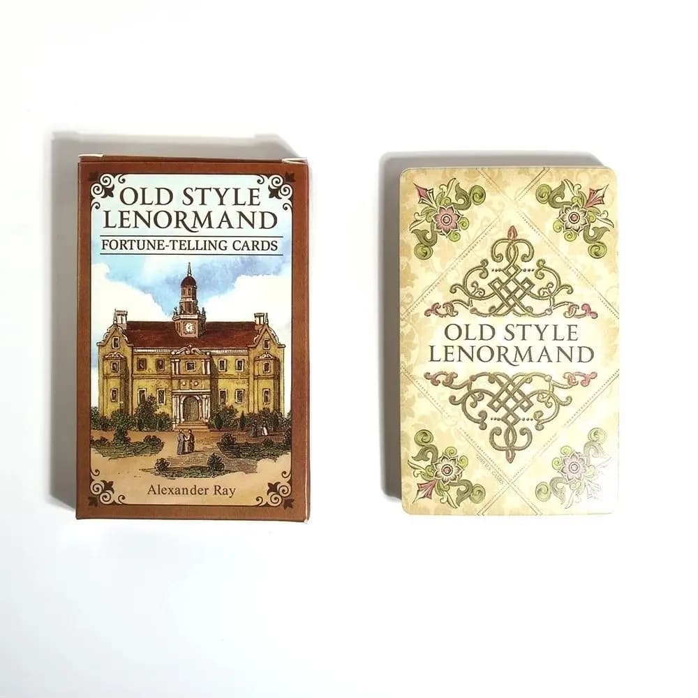 Carte da divinazione Lenormand in stile vintage, 38 pezzi, gioco da tavolo per divinazione con mazzo di oracoli