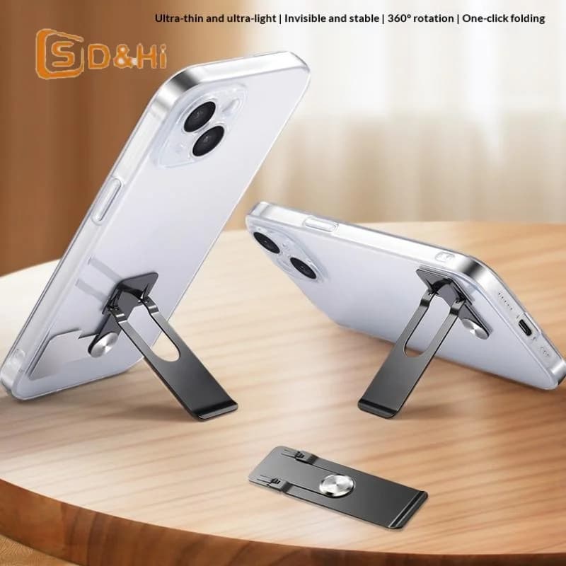 Supporto per cellulare ultra sottile Premium 360 ° Supporto universale rotante per tablet, supporto da tavolo pieghevole autoadesivo per telefono