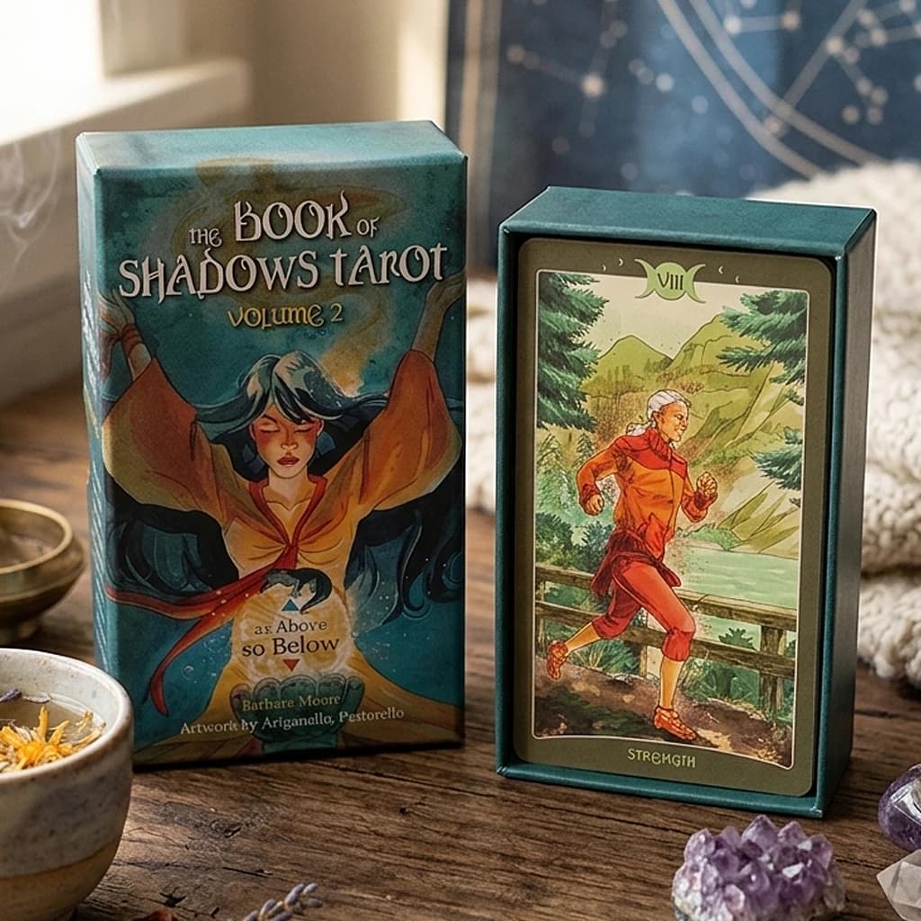 Tarocchi del Libro delle Ombre Volume 2: So Below – Mazzo di Tarocchi Wiccan Moderno, 78 Carte per Magia Quotidiana, Confezionato in Scatola Rigida 12*7cm