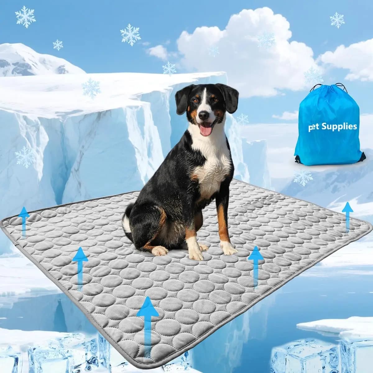 Tappetino Refrigerante per Cani, Cuccia Rinfrescante per Animali Domestici, Facilmente Lavabile per Tutti i Tipi di Animali e Perfetto sia per Interni che per Esterni