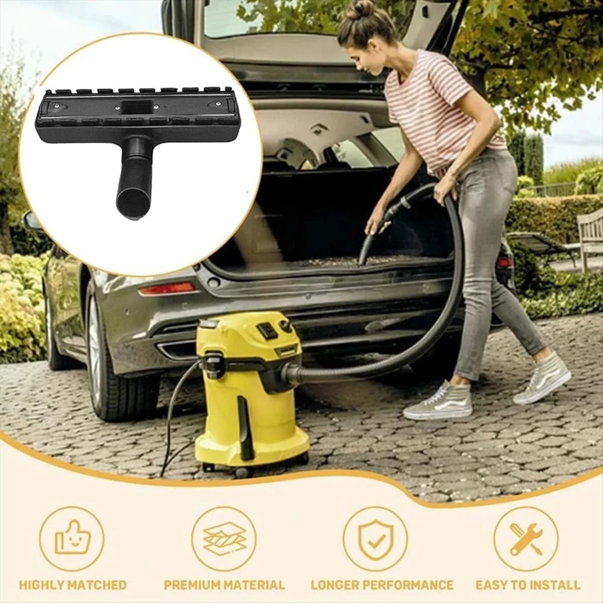 A20M Per WD3 WD5 WD6 Accessori di ricambio Spazzola per pavimenti duri e sacchetti per aspirapolvere - Migliora la tua esperienza di pulizia