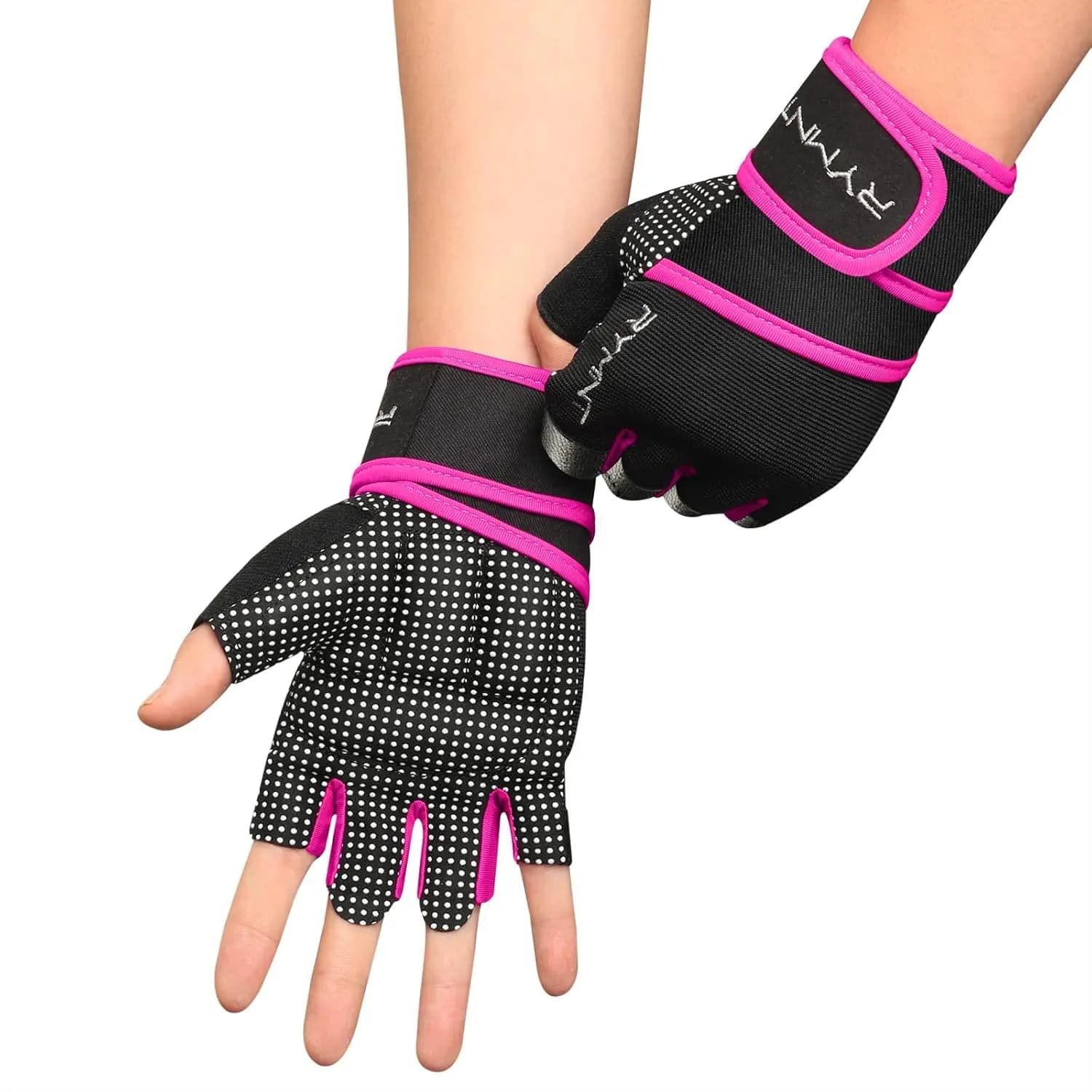 Exercise Gloves with Wrist Support, Full Palm Protection for Gym Exercises and Weight Lifting